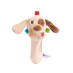 Plush Rattle Stick-Dog