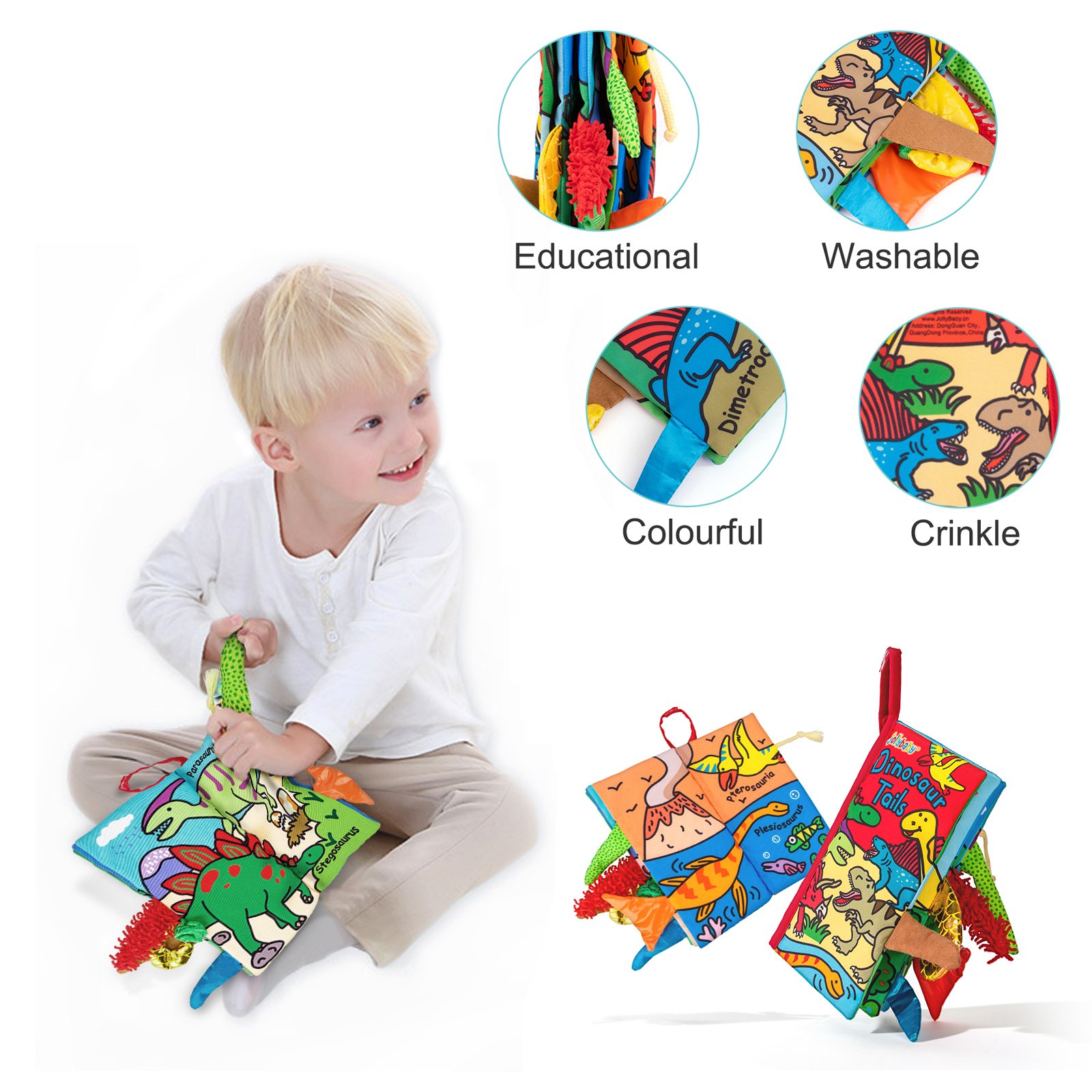 Animal tail cloth book–Dinosaur - Image 8