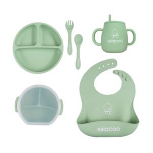 Silicon feeding cutlery set