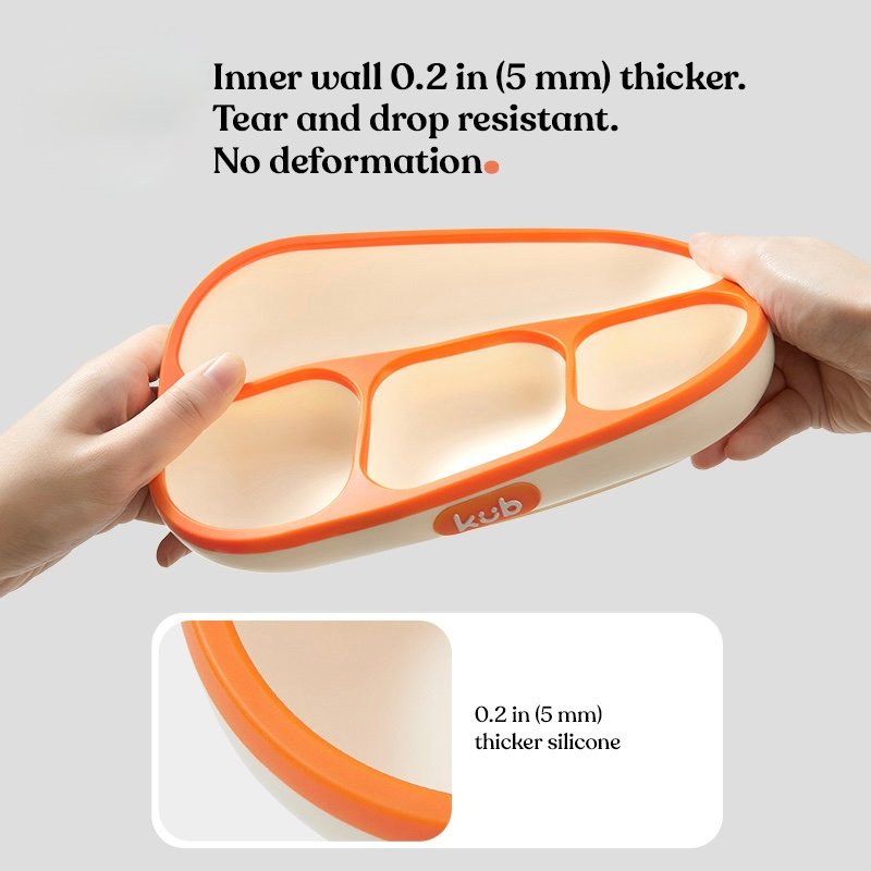 Anti-Fall Silicon Baby Plate - Image 4