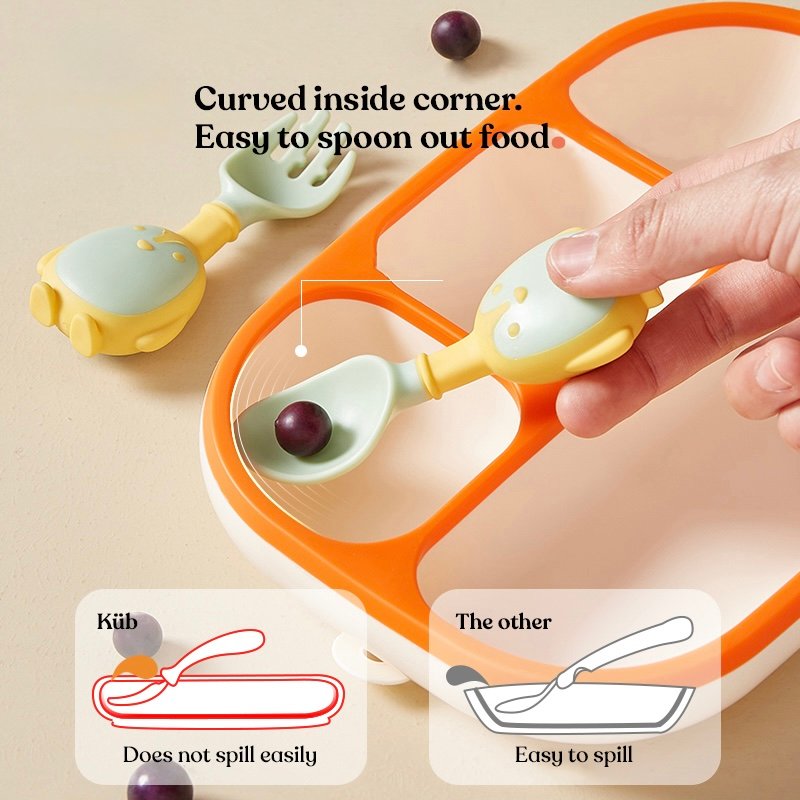 Anti-Fall Silicon Baby Plate - Image 2