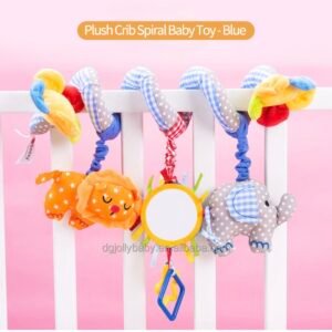 Crib Spiral Plush Toy-Blue