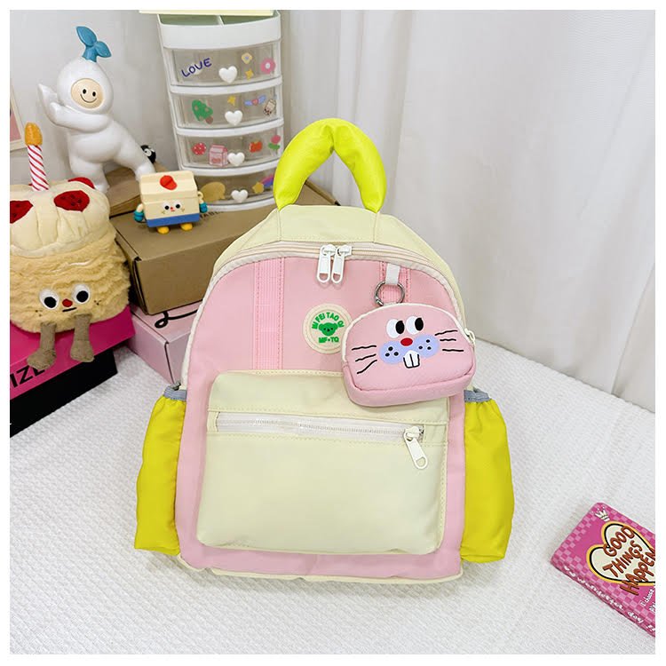 Leisure cute yellow school backpack - Image 7