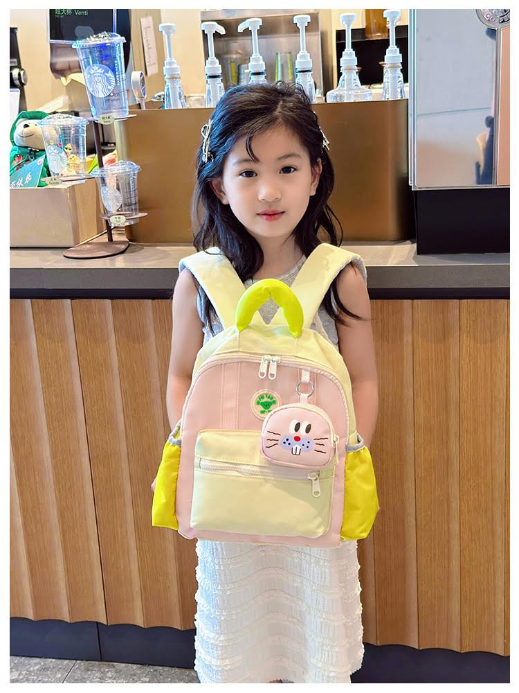 Leisure cute yellow school backpack - Image 4