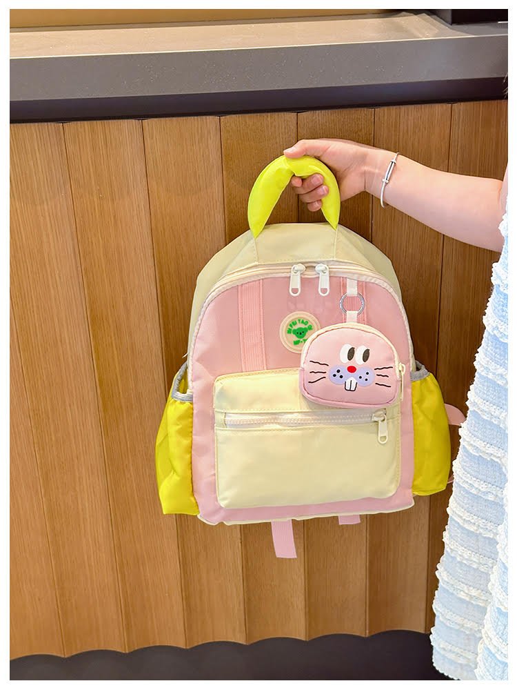 Leisure cute yellow school backpack - Image 2