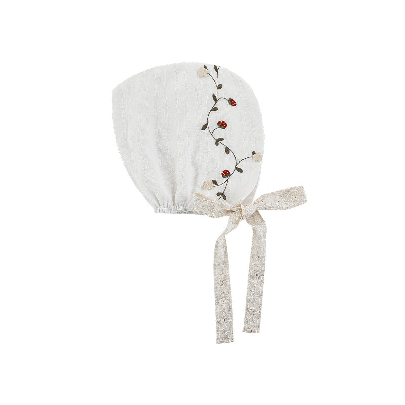 Little Blossom Embroidery Cotton Dress - Image 7