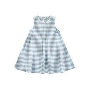 Light Blue Sleeveless Baby Girl Summer Dress