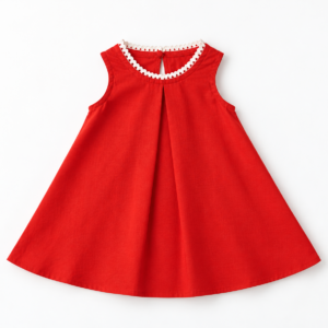 Little Red Linen Dress