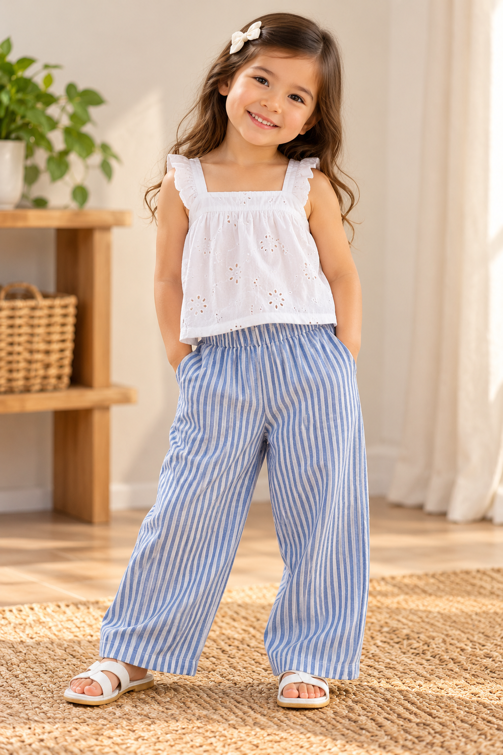 Sky Stripe Linen Pant - Image 4