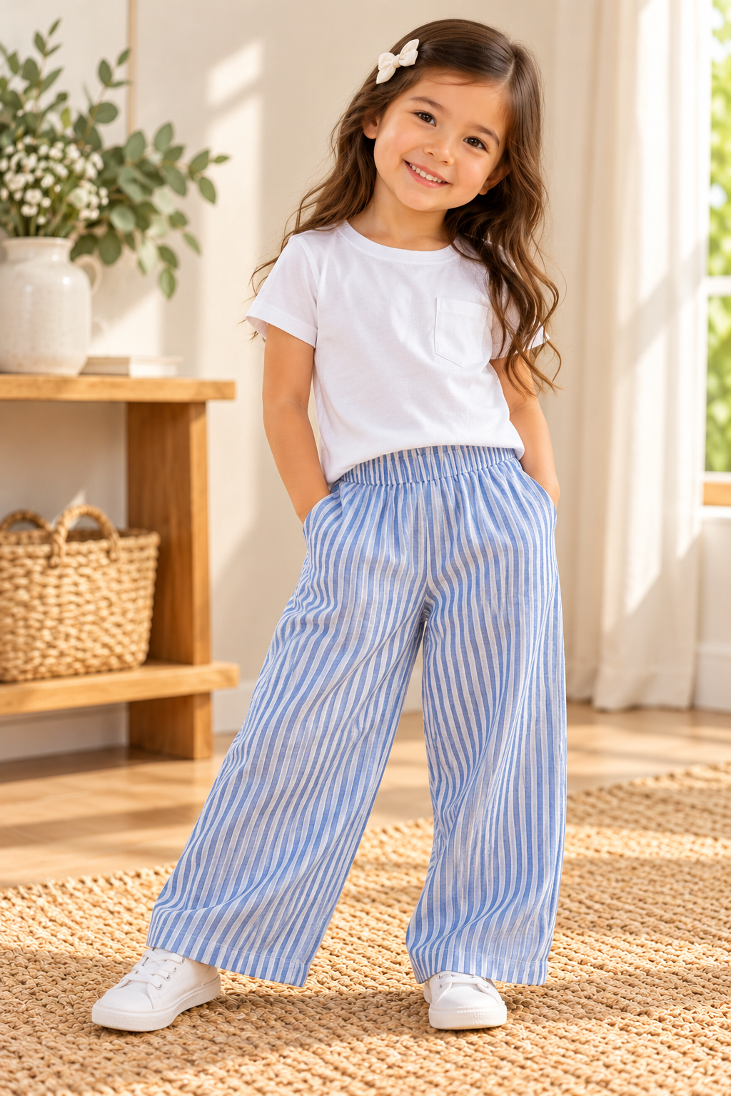 Sky Stripe Linen Pant - Image 3